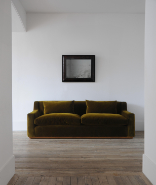 Cotton Velvet in Pickle