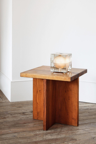 Frosted Inside, Clear Coloured Cubosfera Table Lamp