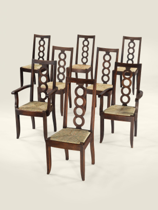 Dining Chair Set by Victor Courtray Dining Chair Set by Victor Courtray