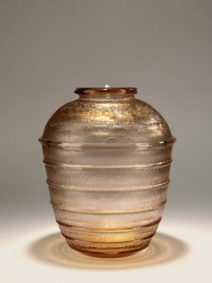 Art Deco Glass Vase by Daum