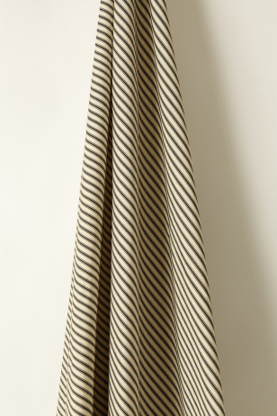 Cotton Ticking in Black