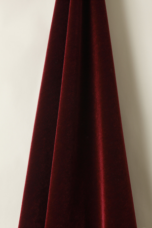 Mohair Velvet in Claret Mohair Velvet in Claret