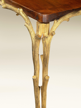 Mid Century Gilt 'Bark' Coffee Table
