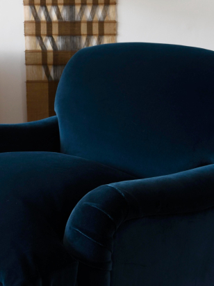 Heavy Weight Cotton Velvet in Bilberry Heavy Weight Cotton Velvet in Bilberry